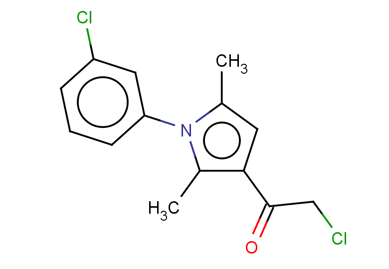 2-chloro-1-[1-(3-chlorophenyl)-2,5-dimethyl-1H-pyrrol-3-yl]ethan-1-one