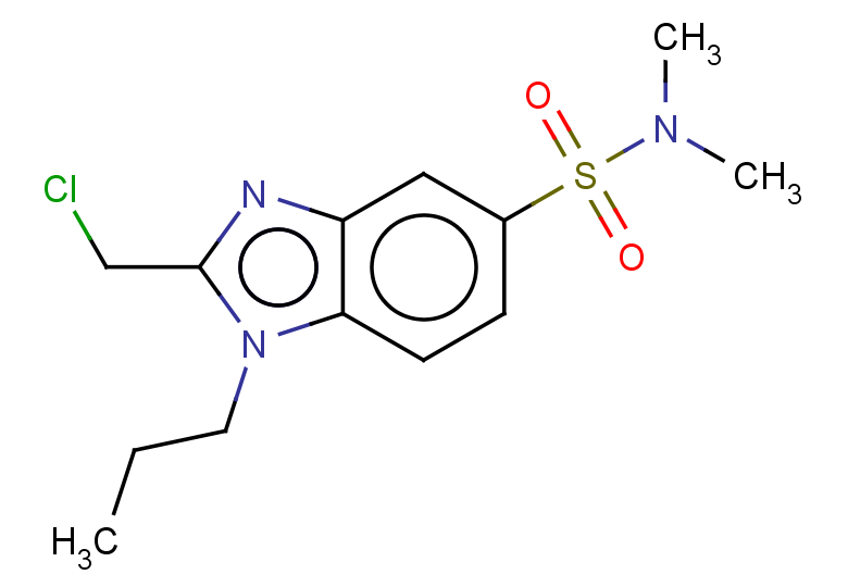 2-(chloromethyl)-N,N-dimethyl-1-propyl-1H-1,3-benzodiazole-5-sulfonamide