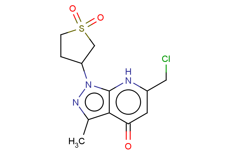 3-[6-(chloromethyl)-3-methyl-4-oxo-1H,4H,7H-pyrazolo[3,4-b]pyridin-1-yl]-1lambda6-thiolane-1,1-dione