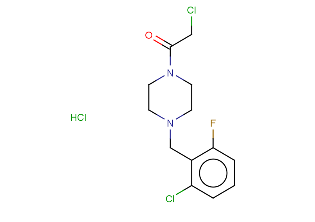 2-chloro-1-{4-[(2-chloro-6-fluorophenyl)methyl]piperazin-1-yl}ethan-1-one hydrochloride