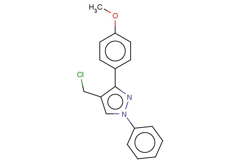 4-(chloromethyl)-3-(4-methoxyphenyl)-1-phenyl-1H-pyrazole