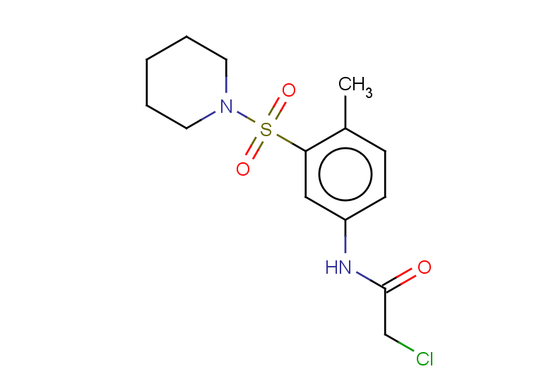 2-chloro-N-[4-methyl-3-(piperidine-1-sulfonyl)phenyl]acetamide
