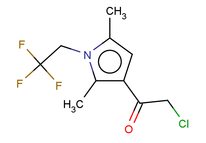 2-chloro-1-[2,5-dimethyl-1-(2,2,2-trifluoroethyl)-1H-pyrrol-3-yl]ethan-1-one
