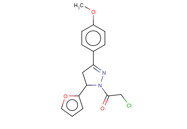 2-chloro-1-[5-(furan-2-yl)-3-(4-methoxyphenyl)-4,5-dihydro-1H-pyrazol-1-yl]ethan-1-one