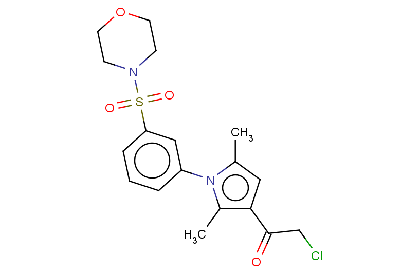 2-chloro-1-{2,5-dimethyl-1-[3-(morpholine-4-sulfonyl)phenyl]-1H-pyrrol-3-yl}ethan-1-one