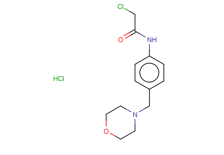 2-chloro-N-[4-(morpholin-4-ylmethyl)phenyl]acetamide hydrochloride
