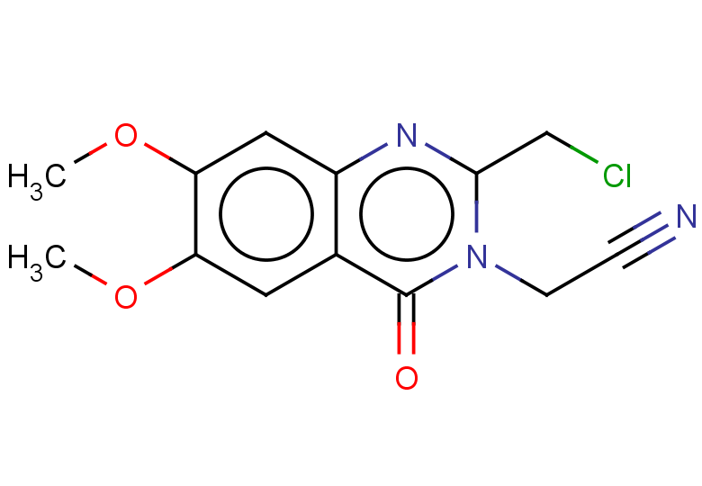 2-[2-(chloromethyl)-6,7-dimethoxy-4-oxo-3,4-dihydroquinazolin-3-yl]acetonitrile