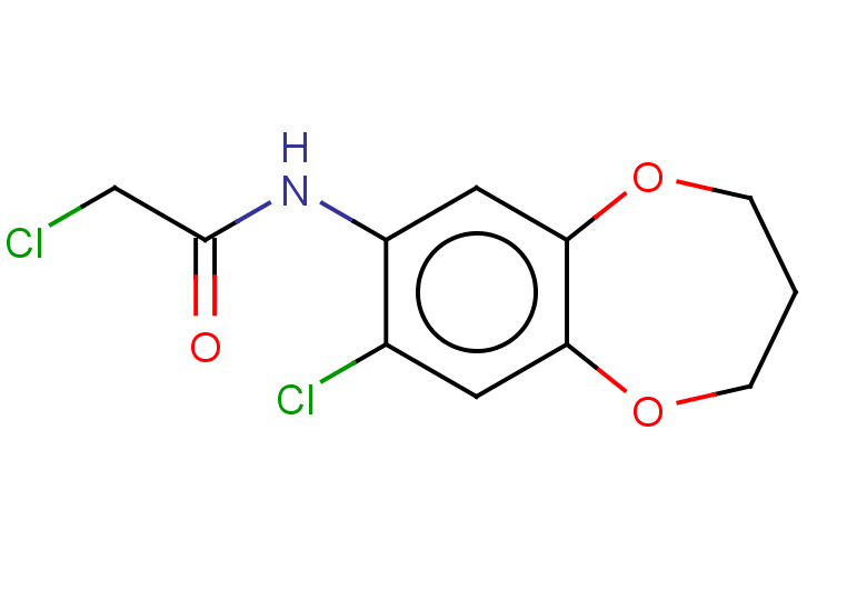 2-chloro-N-(8-chloro-3,4-dihydro-2H-1,5-benzodioxepin-7-yl)acetamide