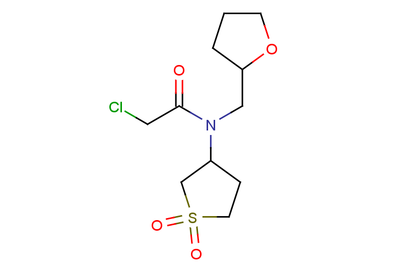 2-chloro-N-(1,1-dioxo-1lambda6-thiolan-3-yl)-N-(oxolan-2-ylmethyl)acetamide