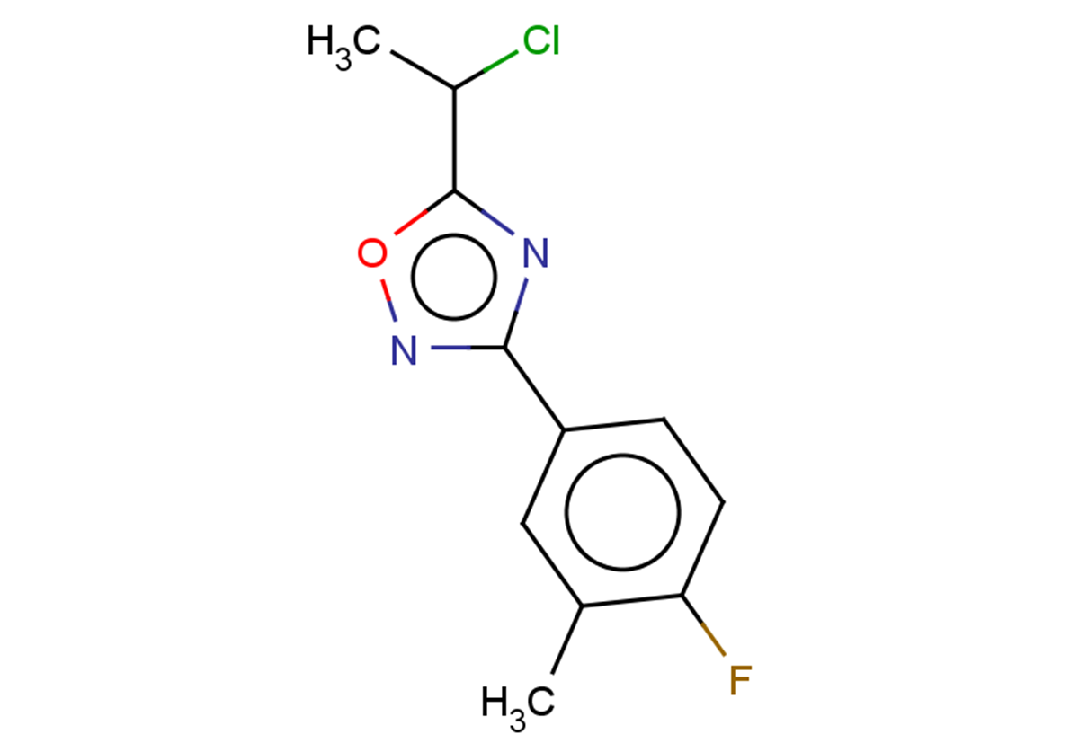 5-(1-chloroethyl)-3-(4-fluoro-3-methylphenyl)-1,2,4-oxadiazole