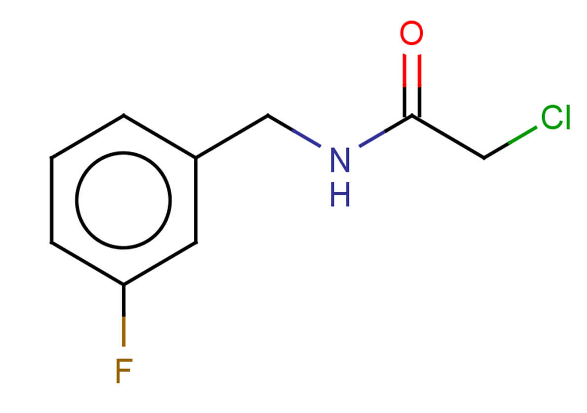 2-chloro-N-[(3-fluorophenyl)methyl]acetamide