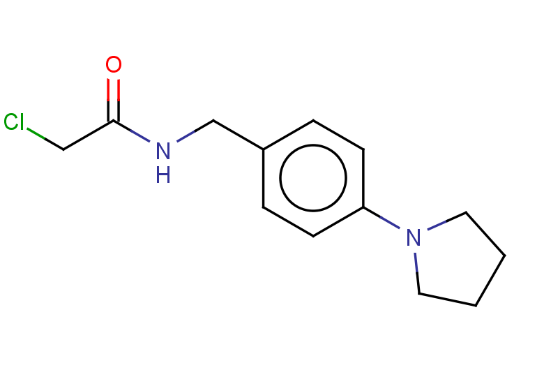 2-chloro-N-{[4-(pyrrolidin-1-yl)phenyl]methyl}acetamide