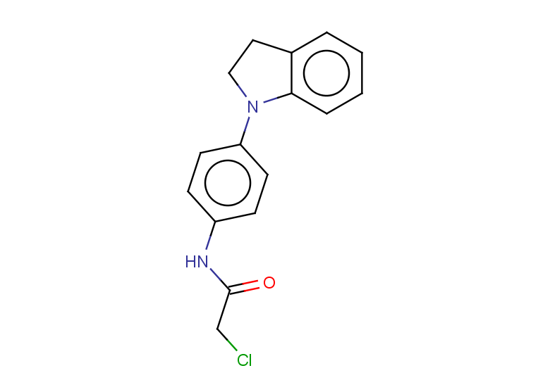2-chloro-N-[4-(2,3-dihydro-1H-indol-1-yl)phenyl]acetamide