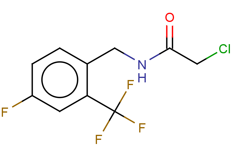 2-chloro-N-{[4-fluoro-2-(trifluoromethyl)phenyl]methyl}acetamide