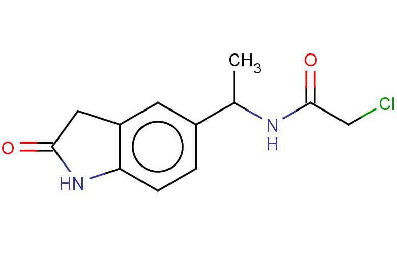 2-chloro-N-[1-(2-oxo-2,3-dihydro-1H-indol-5-yl)ethyl]acetamide