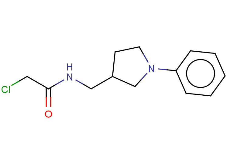 2-chloro-N-[(1-phenylpyrrolidin-3-yl)methyl]acetamide