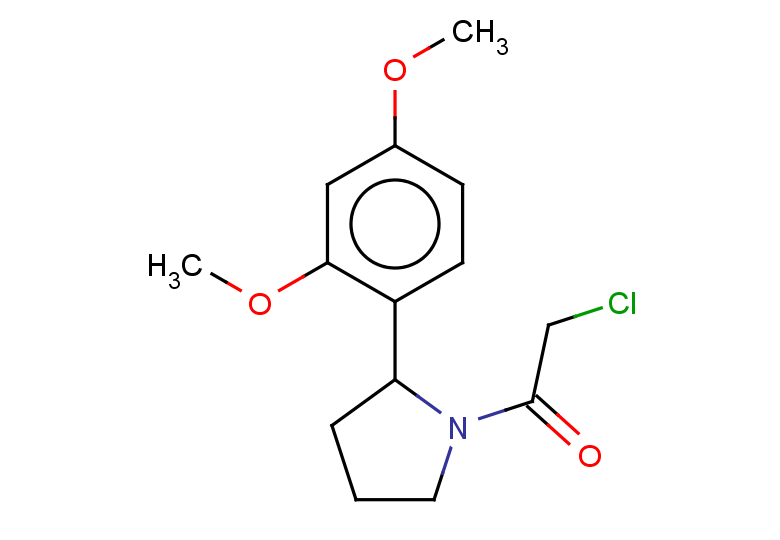 2-chloro-1-[2-(2,4-dimethoxyphenyl)pyrrolidin-1-yl]ethan-1-one