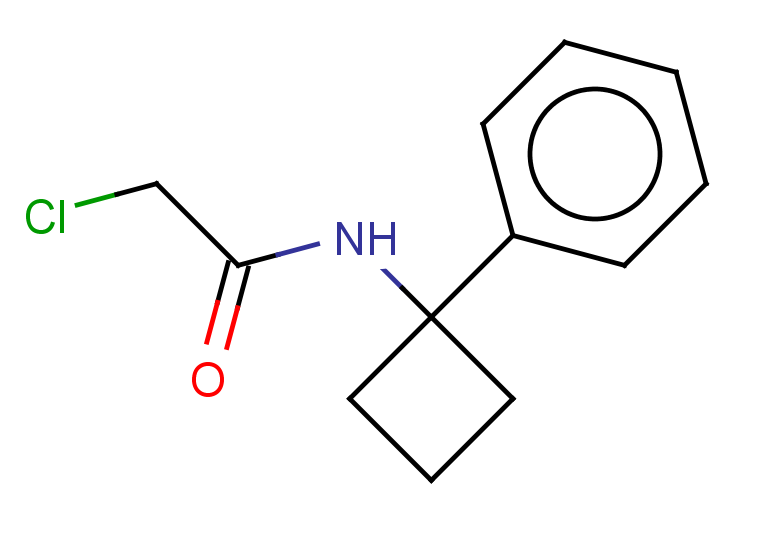 2-chloro-N-(1-phenylcyclobutyl)acetamide