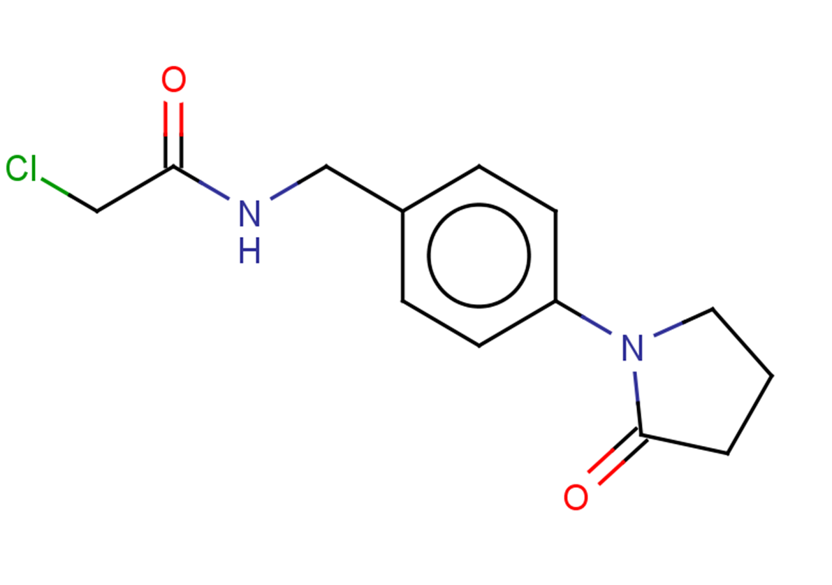 2-chloro-N-{[4-(2-oxopyrrolidin-1-yl)phenyl]methyl}acetamide
