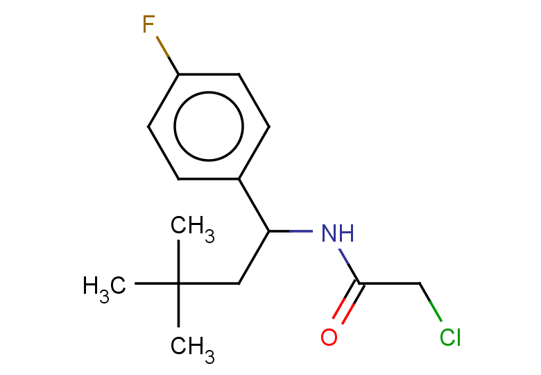 2-chloro-N-[1-(4-fluorophenyl)-3,3-dimethylbutyl]acetamide