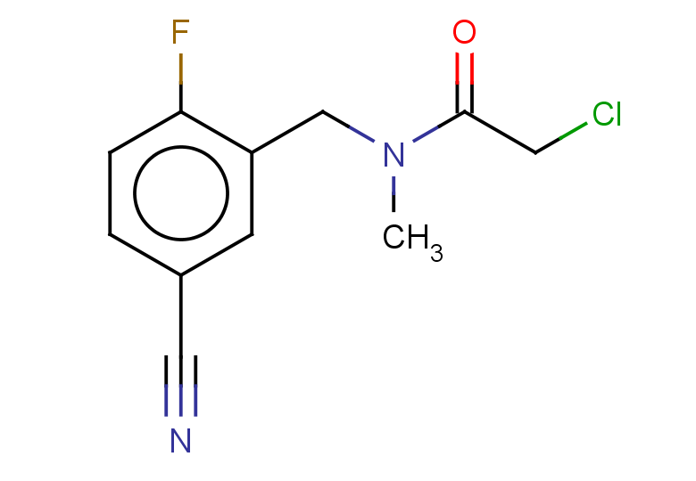 2-chloro-N-[(5-cyano-2-fluorophenyl)methyl]-N-methylacetamide