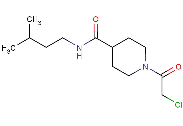 1-(2-chloroacetyl)-N-(3-methylbutyl)piperidine-4-carboxamide