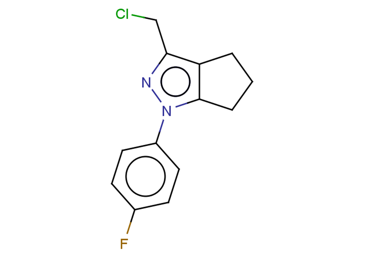 3-(chloromethyl)-1-(4-fluorophenyl)-1H,4H,5H,6H-cyclopenta[c]pyrazole