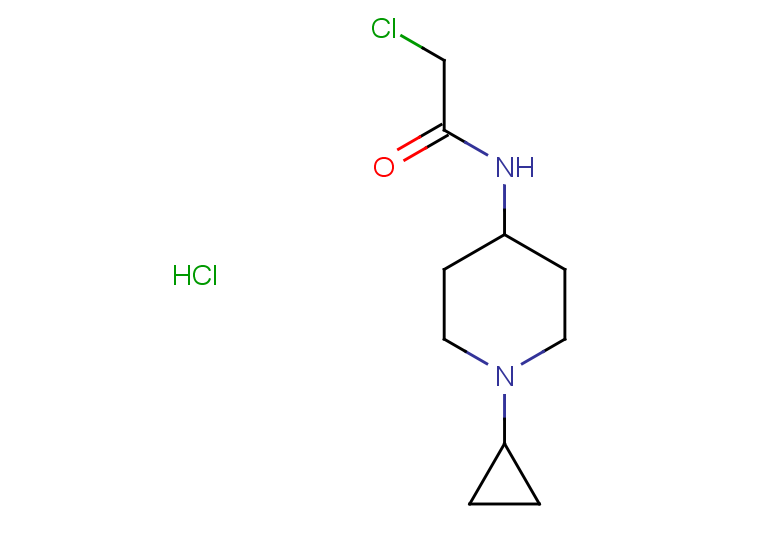 2-chloro-N-(1-cyclopropylpiperidin-4-yl)acetamide hydrochloride