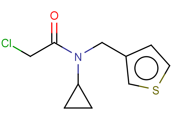2-chloro-N-cyclopropyl-N-[(thiophen-3-yl)methyl]acetamide