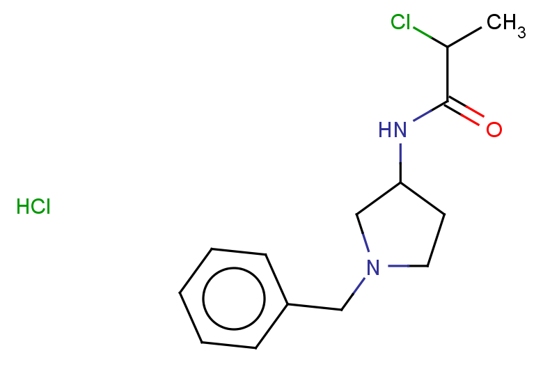 N-(1-benzylpyrrolidin-3-yl)-2-chloropropanamide hydrochloride
