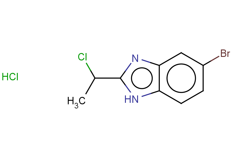 5-bromo-2-(1-chloroethyl)-1H-1,3-benzodiazole hydrochloride