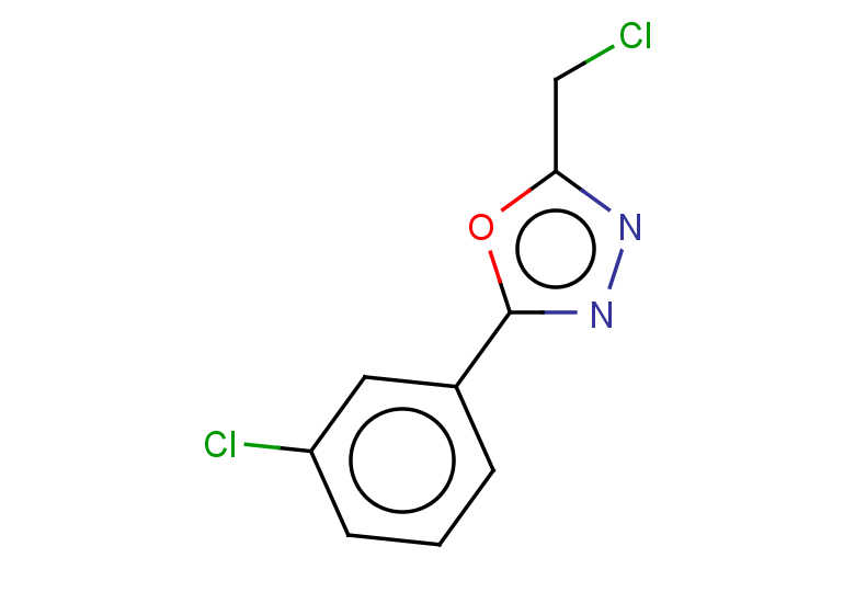 2-(chloromethyl)-5-(3-chlorophenyl)-1,3,4-oxadiazole