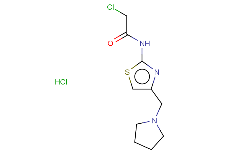 2-chloro-N-[4-(pyrrolidin-1-ylmethyl)-1,3-thiazol-2-yl]acetamide hydrochloride