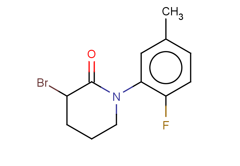 3-bromo-1-(2-fluoro-5-methylphenyl)piperidin-2-one
