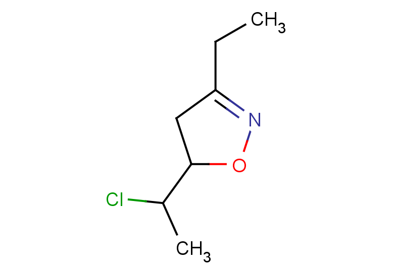 5-(1-chloroethyl)-3-ethyl-4,5-dihydro-1,2-oxazole