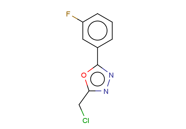 2-(chloromethyl)-5-(3-fluorophenyl)-1,3,4-oxadiazole