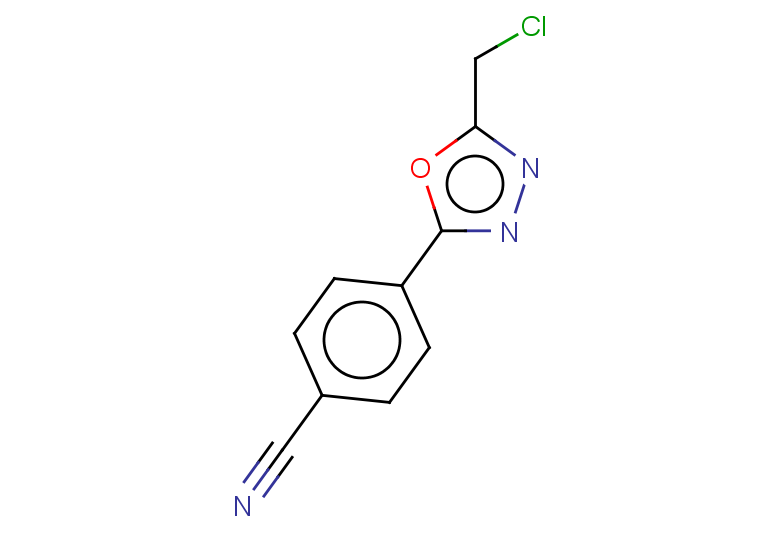 4-[5-(chloromethyl)-1,3,4-oxadiazol-2-yl]benzonitrile