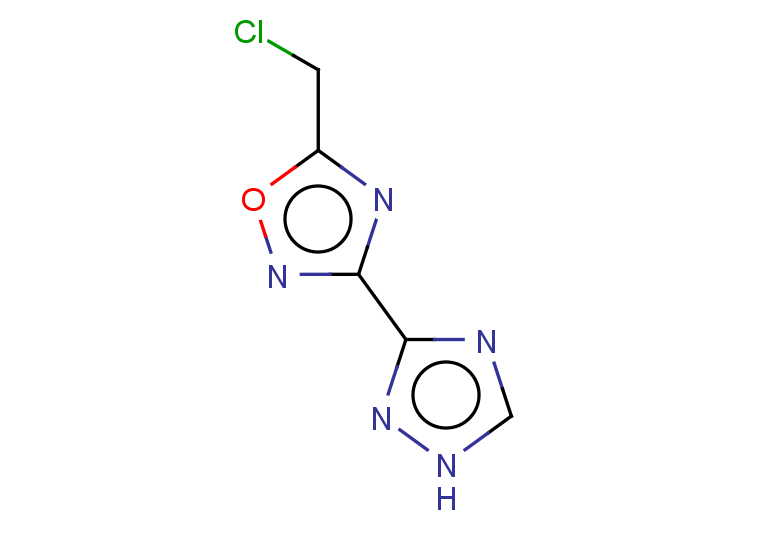 5-(chloromethyl)-3-(1H-1,2,4-triazol-3-yl)-1,2,4-oxadiazole