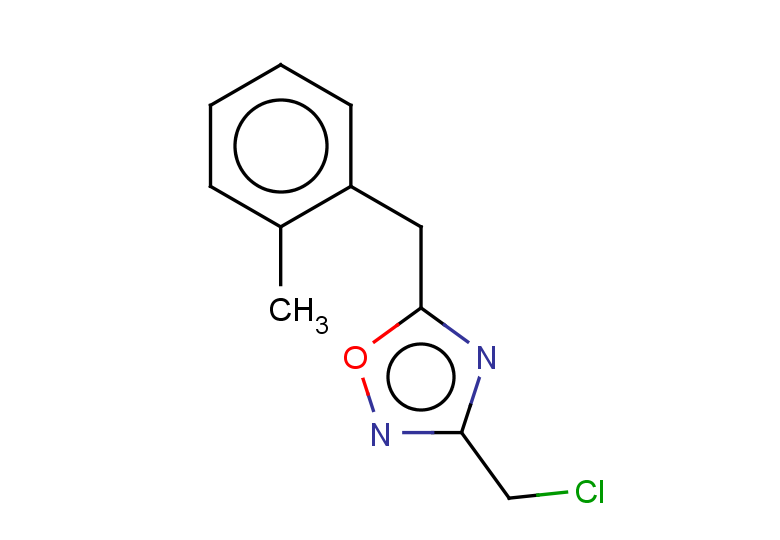3-(chloromethyl)-5-[(2-methylphenyl)methyl]-1,2,4-oxadiazole