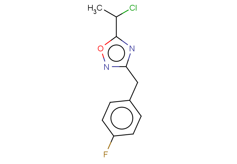 5-(1-chloroethyl)-3-[(4-fluorophenyl)methyl]-1,2,4-oxadiazole