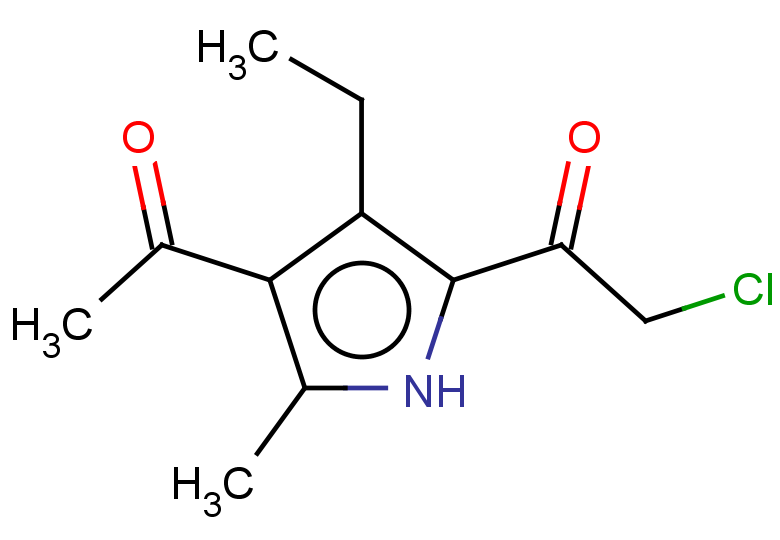 1-(4-acetyl-3-ethyl-5-methyl-1H-pyrrol-2-yl)-2-chloroethan-1-one