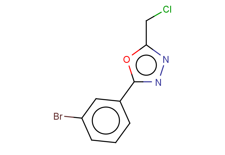 2-(3-bromophenyl)-5-(chloromethyl)-1,3,4-oxadiazole