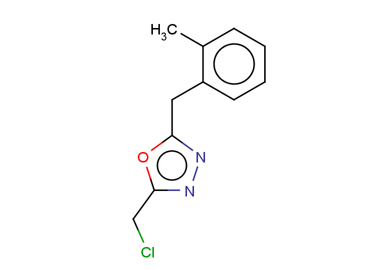 2-(chloromethyl)-5-[(2-methylphenyl)methyl]-1,3,4-oxadiazole