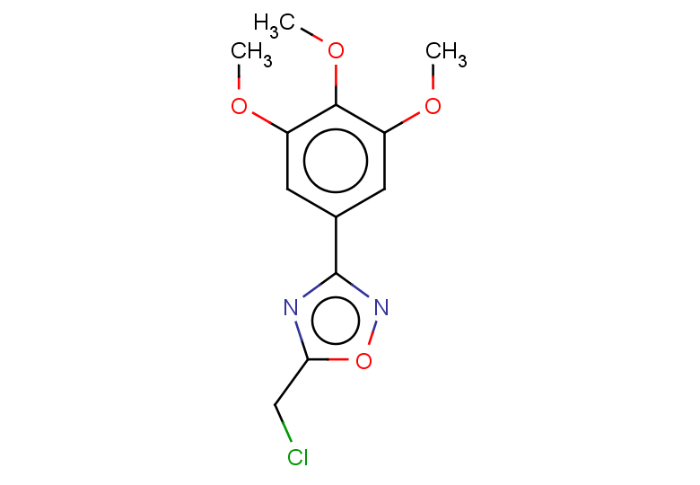 5-(chloromethyl)-3-(3,4,5-trimethoxyphenyl)-1,2,4-oxadiazole