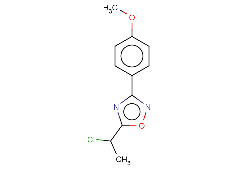 5-(1-chloroethyl)-3-(4-methoxyphenyl)-1,2,4-oxadiazole