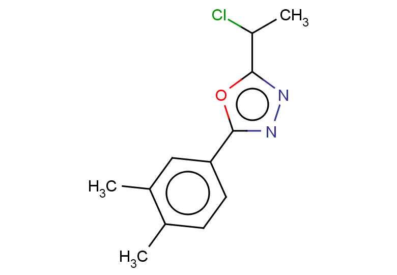 2-(1-chloroethyl)-5-(3,4-dimethylphenyl)-1,3,4-oxadiazole