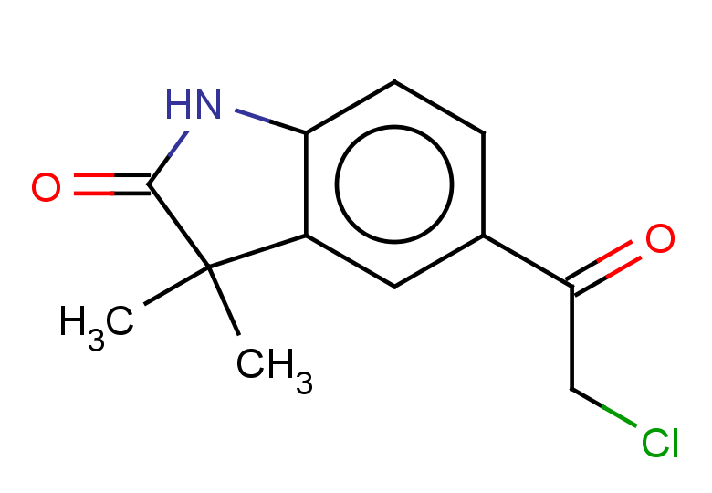 5-(2-chloroacetyl)-3,3-dimethyl-2,3-dihydro-1H-indol-2-one