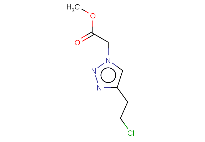 methyl 2-[4-(2-chloroethyl)-1H-1,2,3-triazol-1-yl]acetate