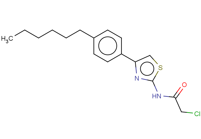 2-chloro-N-[4-(4-hexylphenyl)-1,3-thiazol-2-yl]acetamide