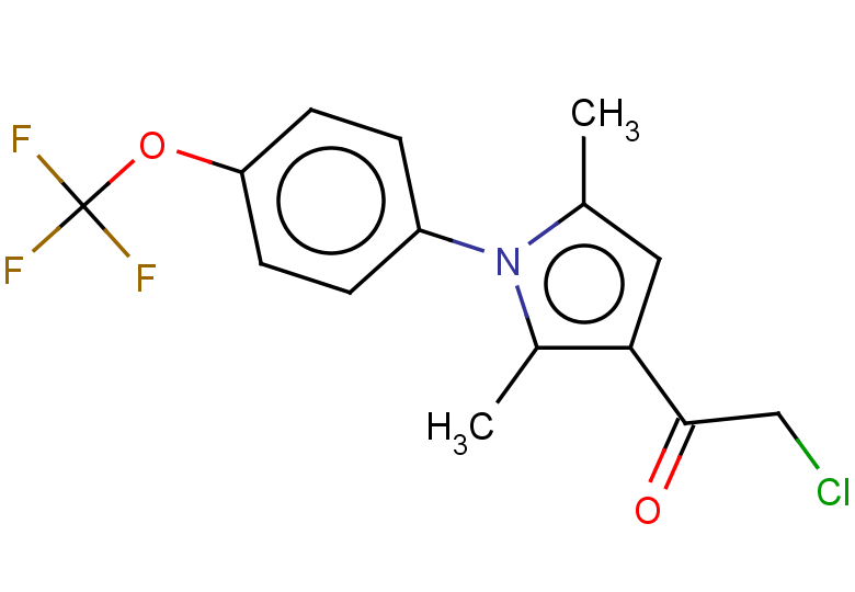 2-chloro-1-{2,5-dimethyl-1-[4-(trifluoromethoxy)phenyl]-1H-pyrrol-3-yl}ethan-1-one